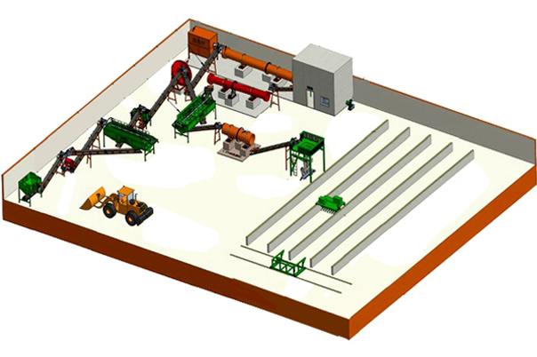 雞糞有機肥顆粒生產(chǎn)線